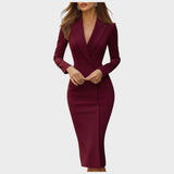 Manja - Blazer robe élégante et ajustée