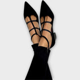 Magdaléna Chaussures Élégantes à Bout avec Brides Transversales