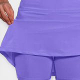 Shorts taille haute avec jupe