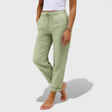 Klára - Pantalons en Lin Stretch