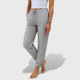 Klára - Pantalons en Lin Stretch