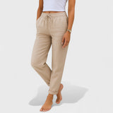 Klára - Pantalons en Lin Stretch