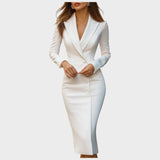 Manja - Blazer robe élégante et ajustée