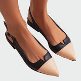 Karolína Élégantes Ballerines Pointues avec Sangle Arrière