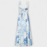 Terazza Ric Rac - Robe maxi en lin avec coupe ample