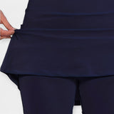 Shorts taille haute avec jupe