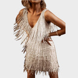 Tasa - Robe mini festive avec franges