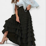 Kristýna - Jupe Élégante avec Détail Décoratif en Tulle