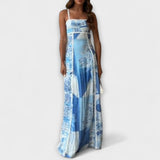 Terazza Ric Rac - Robe maxi en lin avec coupe ample