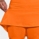 Shorts taille haute avec jupe