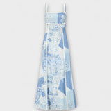 Terazza Ric Rac - Robe maxi en lin avec coupe ample