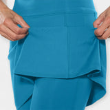 Shorts taille haute avec jupe