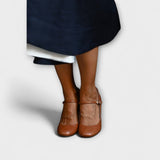 Magdaléna Élégante Mary Jane Chaussures Luxe avec Rembourrage
