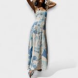 Terazza Ric Rac - Robe maxi en lin avec coupe ample