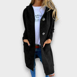 Neža – Cardigan long classique avec boutons