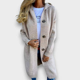Neža – Cardigan long classique avec boutons