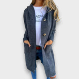 Neža – Cardigan long classique avec boutons