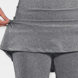 Shorts taille haute avec jupe