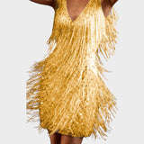 Tasa - Robe mini festive avec franges