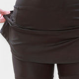 Shorts taille haute avec jupe