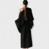 Dana - Robe kimono en lin et coton