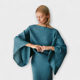 Dana - Robe kimono en lin et coton