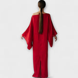 Dana - Robe kimono en lin et coton